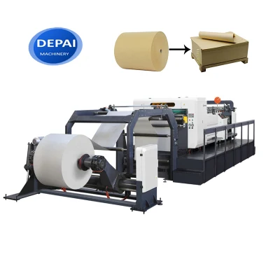 Máquina de folhas de papel rotativa completa para rolo enorme automática de 1700 mm Folhadora de papel duplex